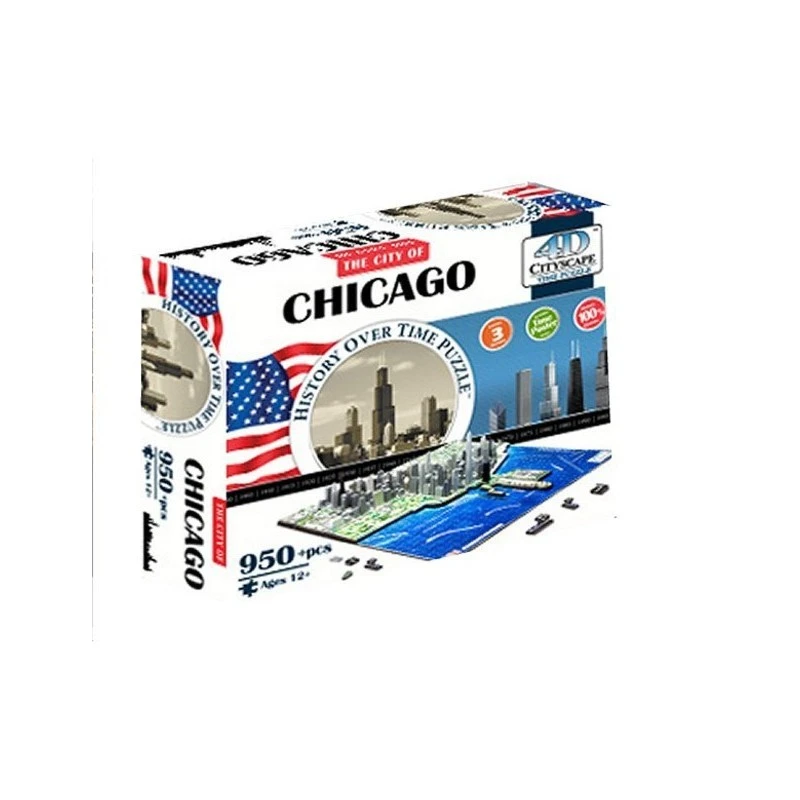 Puzzle 4D 950 Pièces - Chicago 4 Puzzle 4D 950 Pièces - Chicago – Image 2