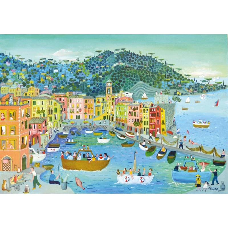 Puzzle 500 Pièces - Camogli, Le Port, Puppo 3 Puzzle 500 Pièces - Camogli, Le Port, Puppo