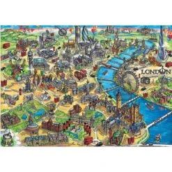 Puzzle 500 Pièces - City Map Londres
