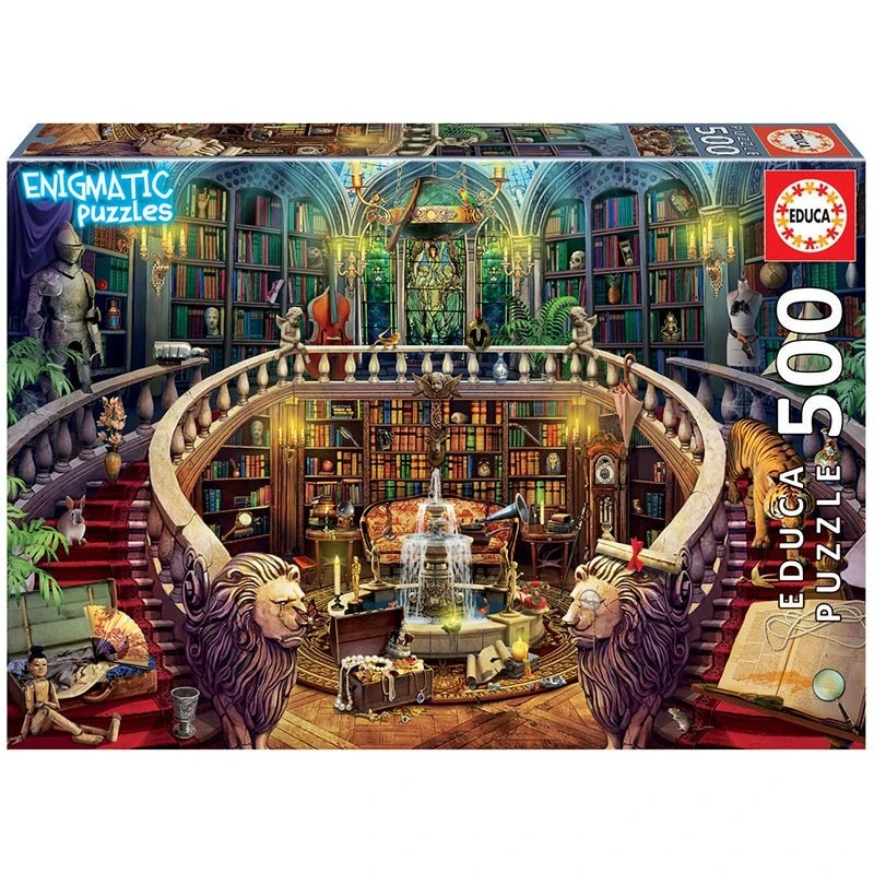 Puzzle 500 Pièces Enigmes - La Bibliothèque 3 Puzzle 500 Pièces Enigmes - La Bibliothèque
