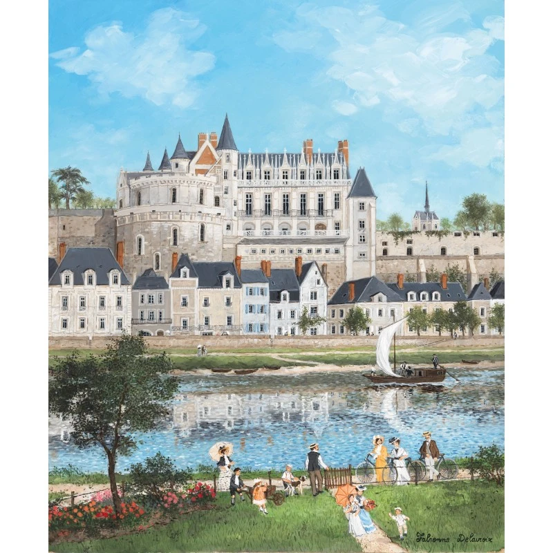 Puzzle 500 Pièces - Le Chateau D'Amboise, Fabienne Delacroix 3 Puzzle 500 Pièces - Le Chateau D'Amboise, Fabienne Delacroix