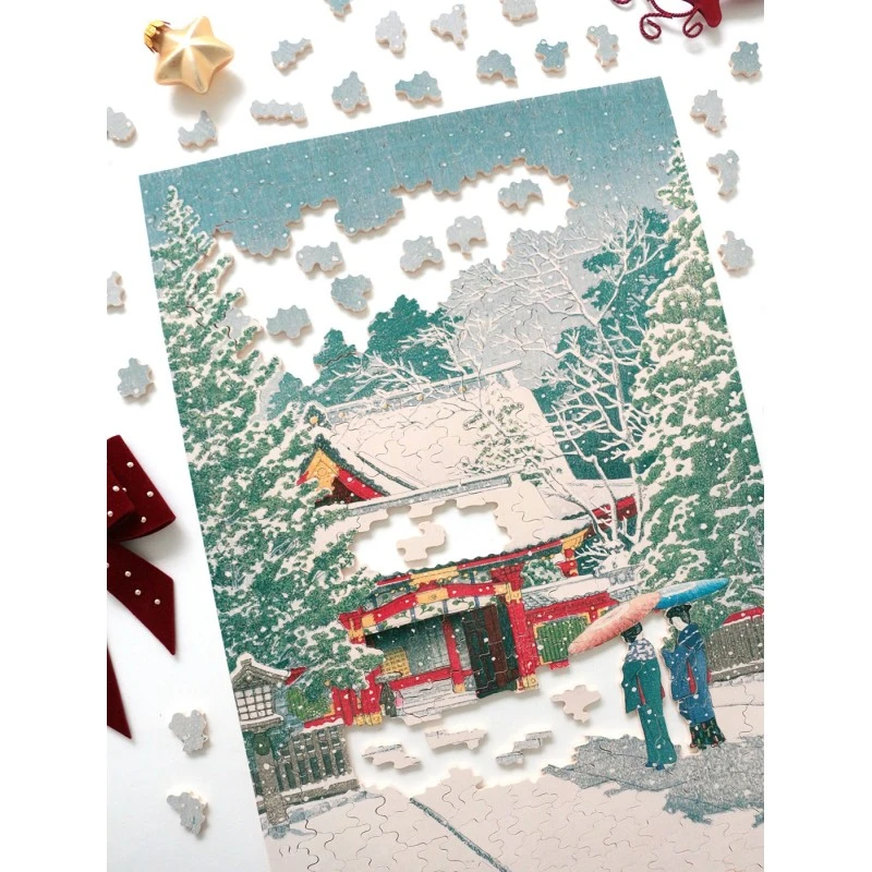 Puzzle 500 Pièces - Neige A Hie-Jinja, Kawase 5 Puzzle 500 Pièces - Neige A Hie-Jinja, Kawase – Image 3