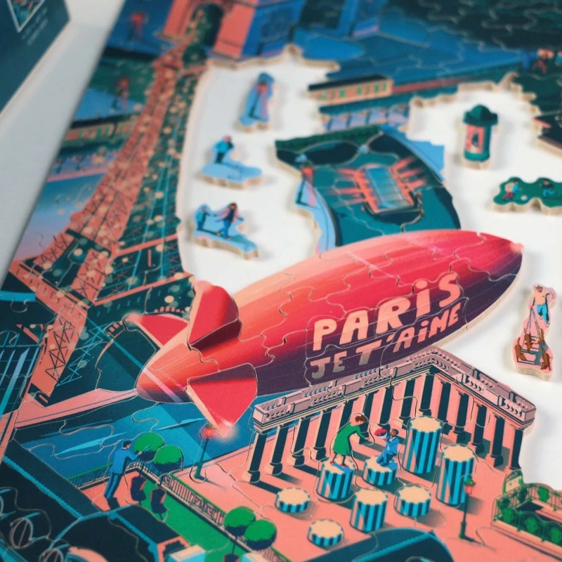 Puzzle 500 Pièces - Paris, Je T'Aime, Benoit Aupoix 7 Puzzle 500 Pièces - Paris, Je T'Aime, Benoit Aupoix – Image 5