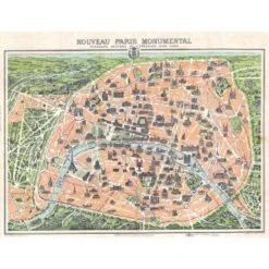 Puzzle 500 Pièces - Plan De Paris Monumental,