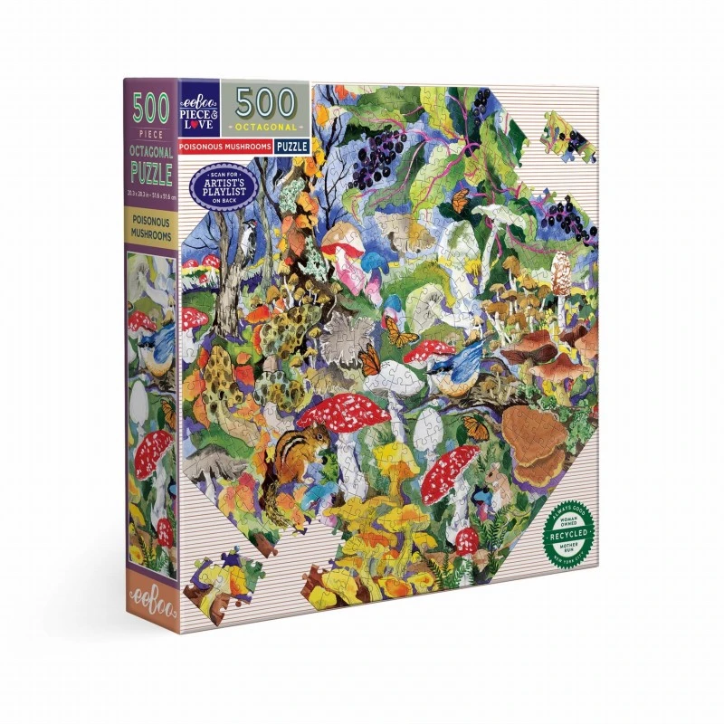 Puzzle 500 Pièces - Poisonous Mushrooms 4 Puzzle 500 Pièces - Poisonous Mushrooms – Image 2