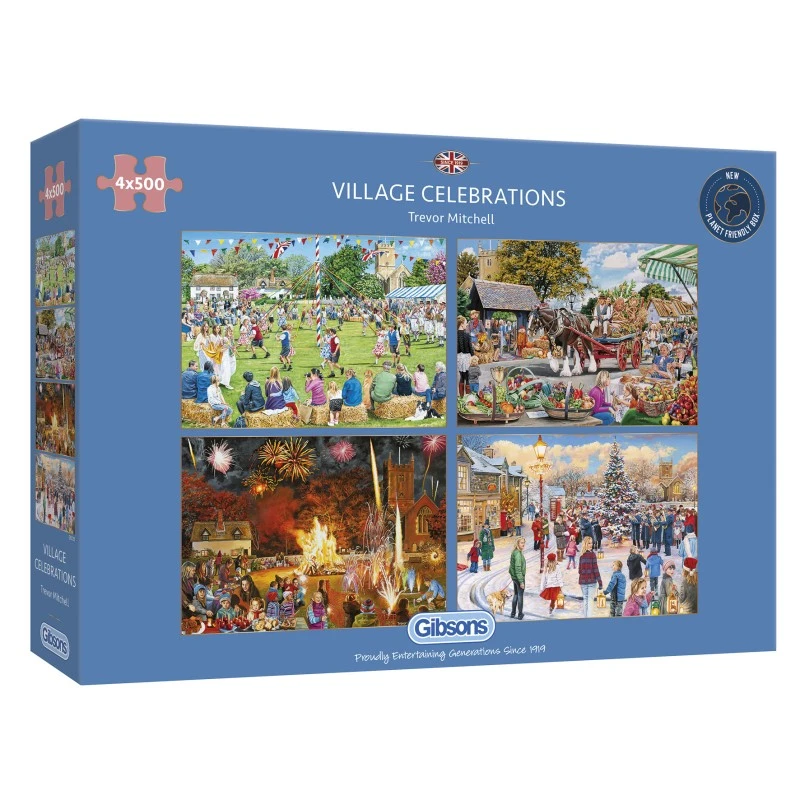 Puzzle 500 Pièces - Village Celebrations 4x5 4 Puzzle 500 Pièces - Village Celebrations 4x5 – Image 2