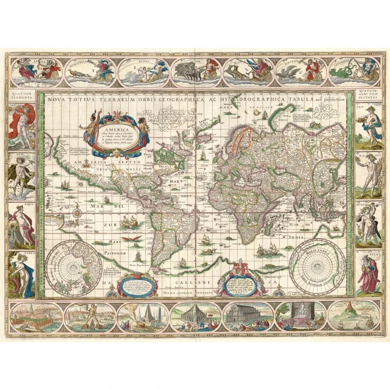 Puzzle 5000 Pièces - Grande Carte Du Monde, Blaeu 3 Puzzle 5000 Pièces - Grande Carte Du Monde, Blaeu