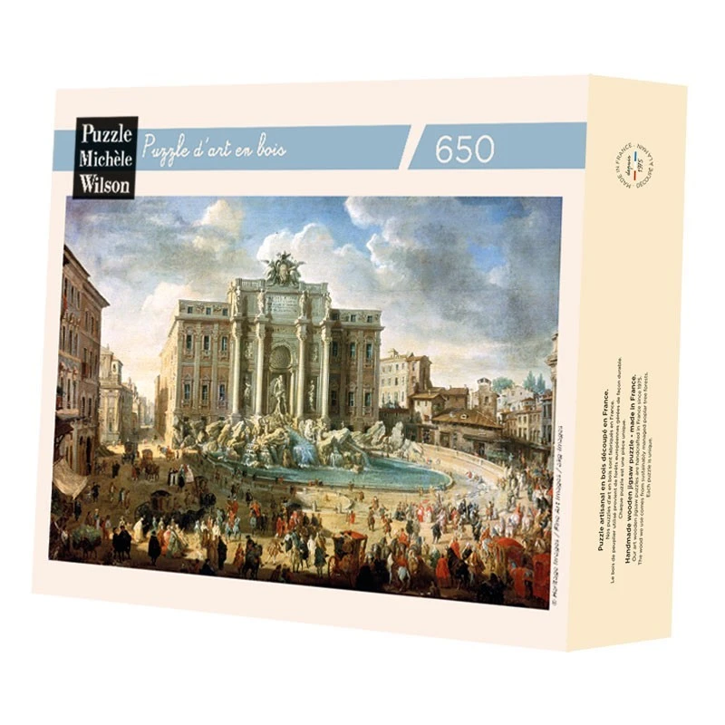 Puzzle 650 Pièces - Fontaine De Trevi Hc, Panini 4 Puzzle 650 Pièces - Fontaine De Trevi Hc, Panini – Image 2