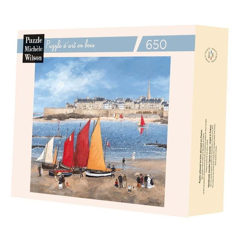Puzzle 650 Pièces - Les Remparts De Saint-Malo, Fabienne Delacroix 4 Puzzle 650 Pièces - Les Remparts De Saint-Malo, Fabienne Delacroix – Image 2