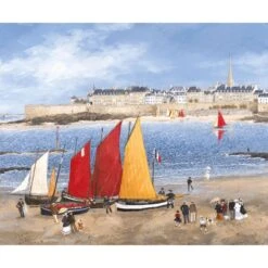 Puzzle 650 Pièces - Les Remparts De Saint-Malo, Fabienne Delacroix