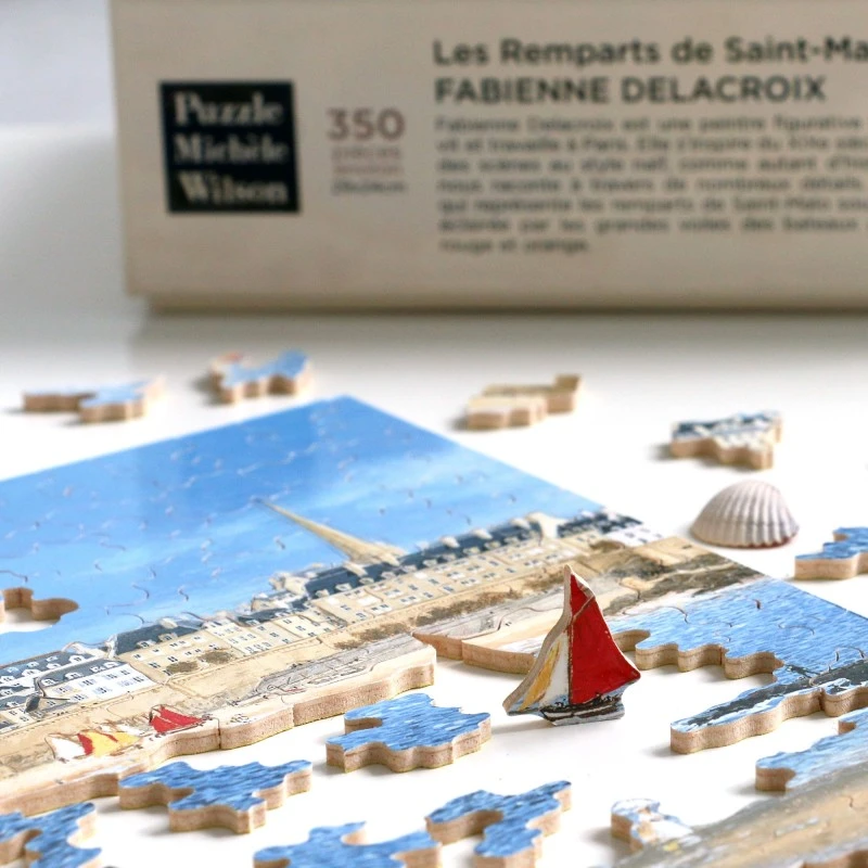 Puzzle 650 Pièces - Les Remparts De Saint-Malo, Fabienne Delacroix 6 Puzzle 650 Pièces - Les Remparts De Saint-Malo, Fabienne Delacroix – Image 4