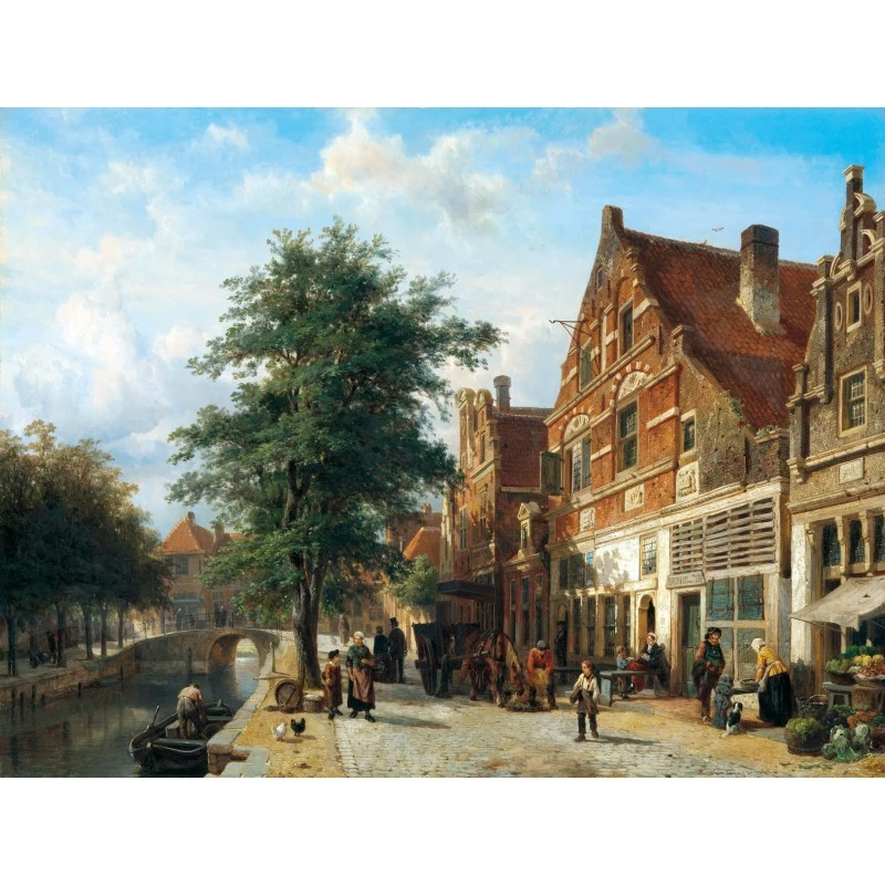 Puzzle 750 Pièces - La Digue A Enkhuizen, Springer 3 Puzzle 750 Pièces - La Digue A Enkhuizen, Springer