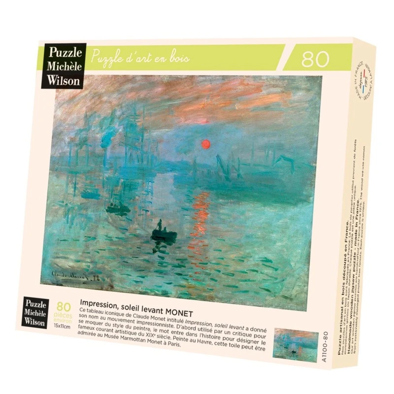 Puzzle 80 Pièces - Impression Soleil Levant, Monet 4 Puzzle 80 Pièces - Impression Soleil Levant, Monet – Image 2