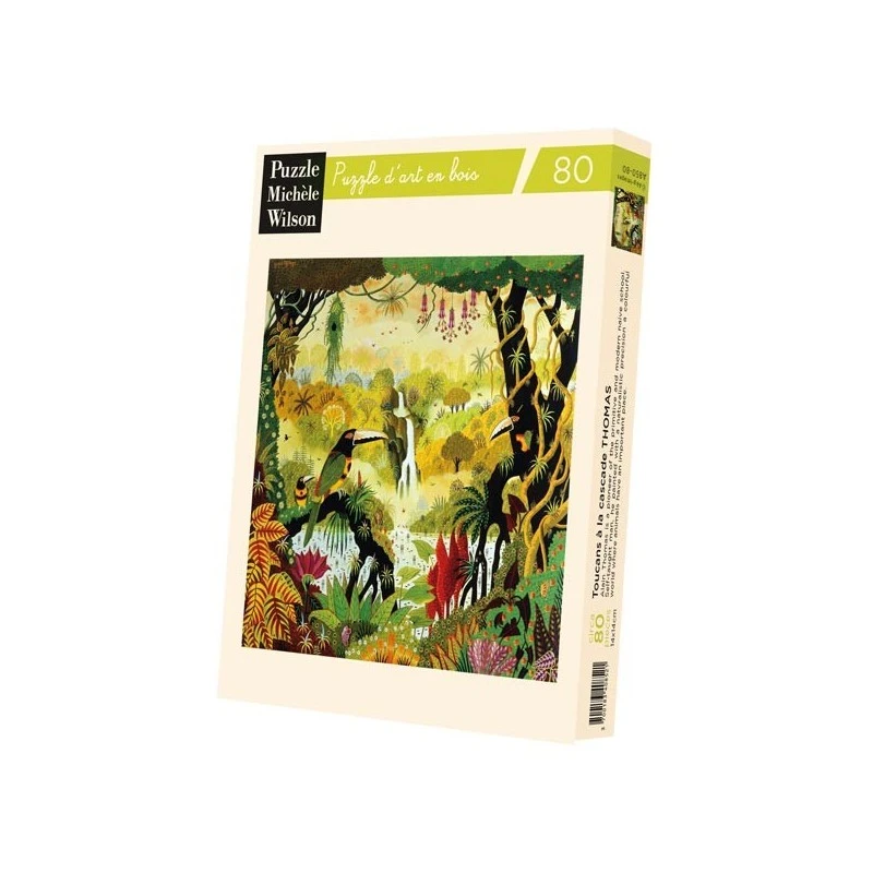 Puzzle 80 Pièces - Toucans A La Cascade, Alain Thomas 4 Puzzle 80 Pièces - Toucans A La Cascade, Alain Thomas – Image 2