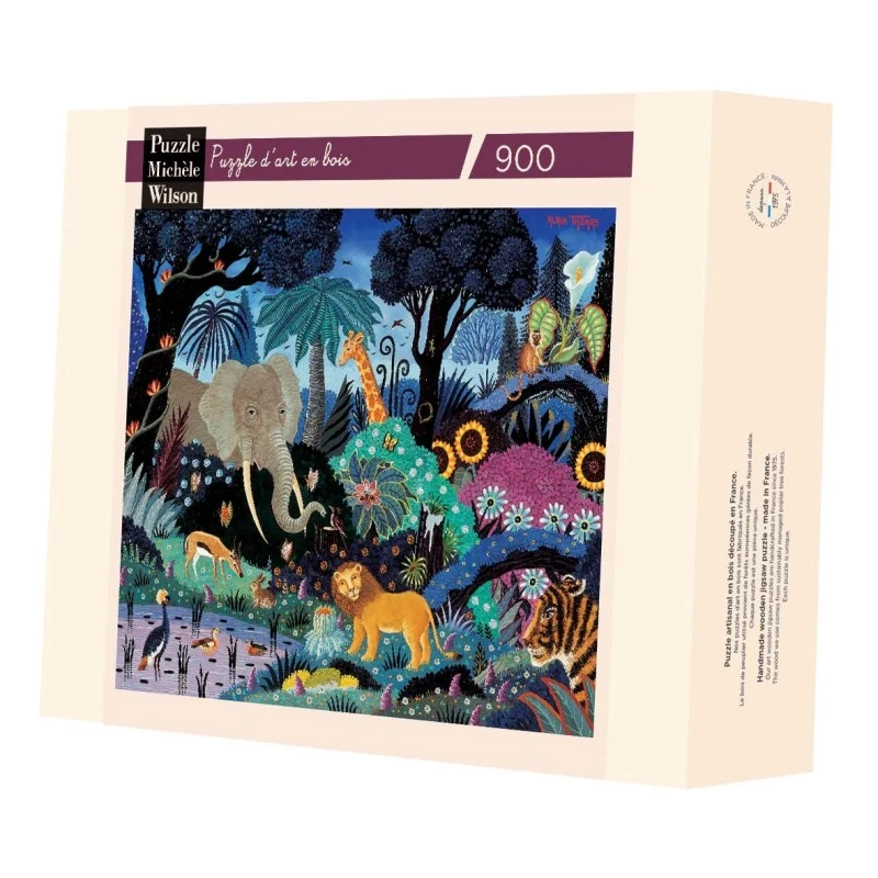 Puzzle 900 Pièces - Nuit Dans La Jungle, Alain Thomas 4 Puzzle 900 Pièces - Nuit Dans La Jungle, Alain Thomas – Image 2
