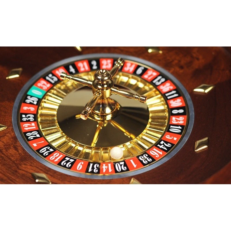 Roulette Casino Bois Teinté Acajou 36cm 5 Roulette Casino Bois Teinté Acajou 36cm – Image 3