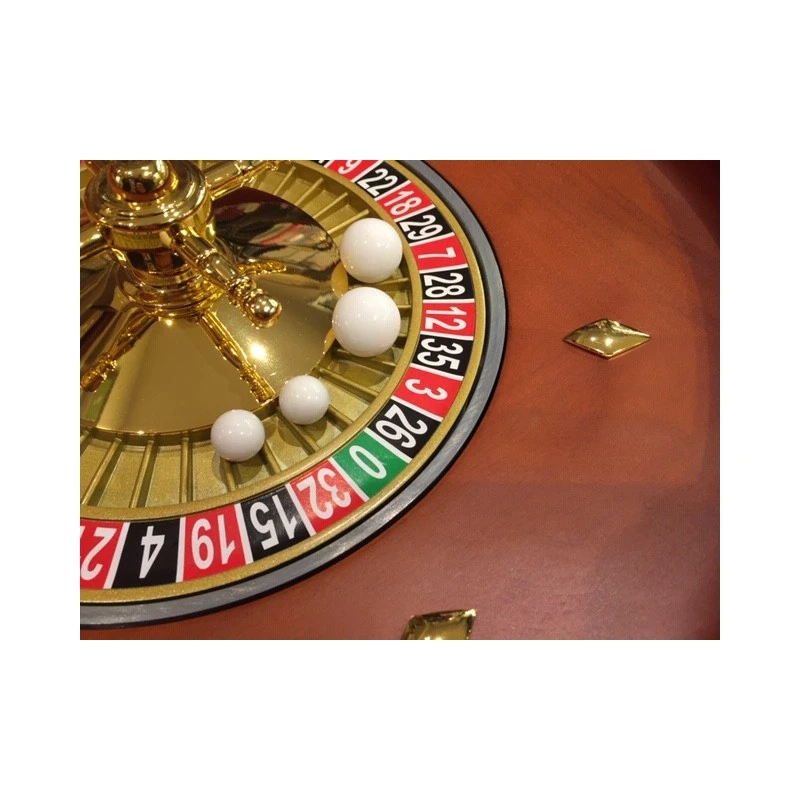 Roulette Casino Bois Teinté Acajou 36cm 6 Roulette Casino Bois Teinté Acajou 36cm – Image 4