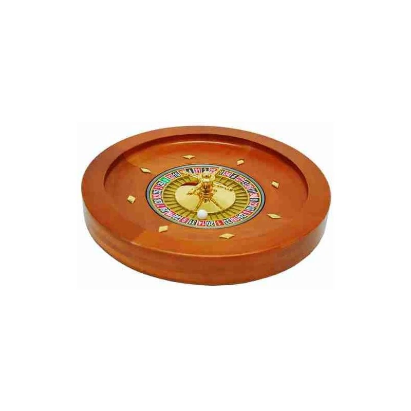 Roulette Casino Bois Teinté Acajou 36cm 3 Roulette Casino Bois Teinté Acajou 36cm