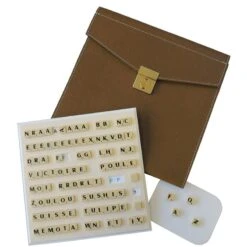 Scrabble Duplicate De Luxe Magnétique Marron