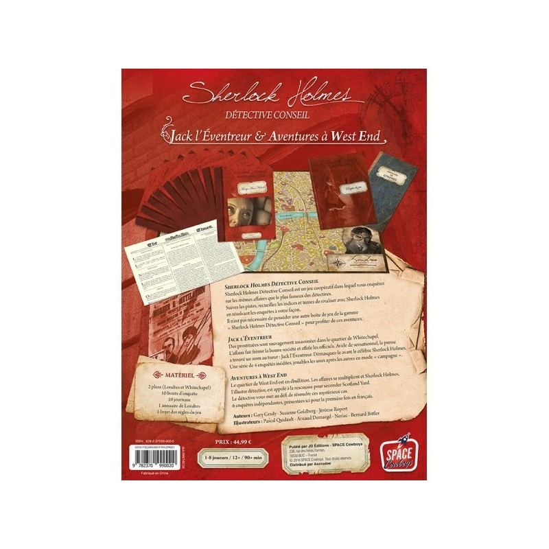 Sherlock Holmes Détective Conseil : Jack L'Eventreur Et Aventures à West End 3 Sherlock Holmes Détective Conseil : Jack L'Eventreur Et Aventures à West End