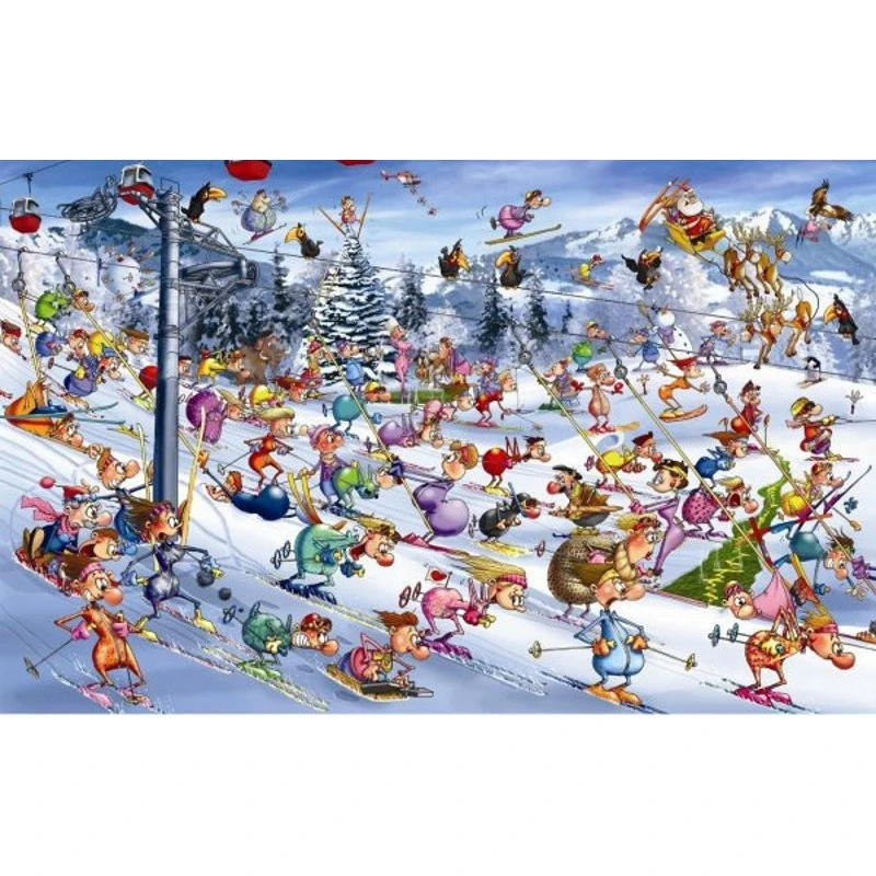 Puzzle 1000 Pièces - Ski De Noël De Ruyer 3 Puzzle 1000 Pièces - Ski De Noël De Ruyer