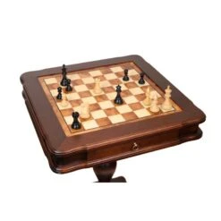 Table De Jeu D'échecs En Loupe D'orme