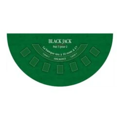 Tapis Black Jack Deluxe Vert 130x80cm