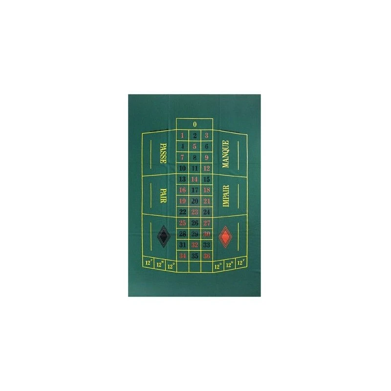 Tapis Roulette Français Simple Zéro - 100x60cm 4 Tapis Roulette Français Simple Zéro - 100x60cm – Image 2