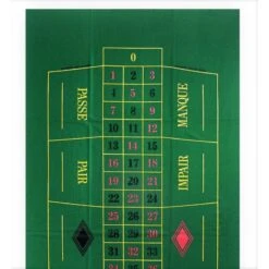 Tapis Roulette Français Simple Zéro - 100x60cm