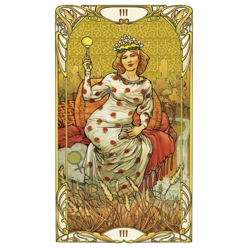 Tarot Golden Art Nouveau Mini 6 Tarot Golden Art Nouveau Mini – Image 4