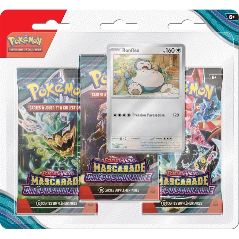 Coffret 3 Boosters Pokemon : Mascarade Crépusculaire 4 Coffret 3 Boosters Pokemon : Mascarade Crépusculaire – Image 2