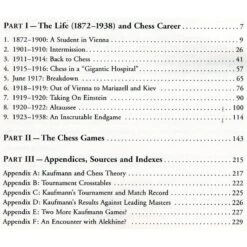 URCAN, BRAUNWARTH - Arthur Kaufmann, A Chess Biography, 1872-1938 7 URCAN, BRAUNWARTH - Arthur Kaufmann, A Chess Biography, 1872-1938 -Variantes Boutique urcan braunwarth arthur kaufmann a chess biography 1872 1938 1