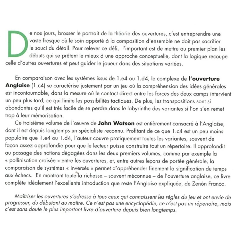 WATSON - Maîtriser Les Ouvertures, Vol. 3 4 WATSON - Maîtriser Les Ouvertures, Vol. 3 – Image 2